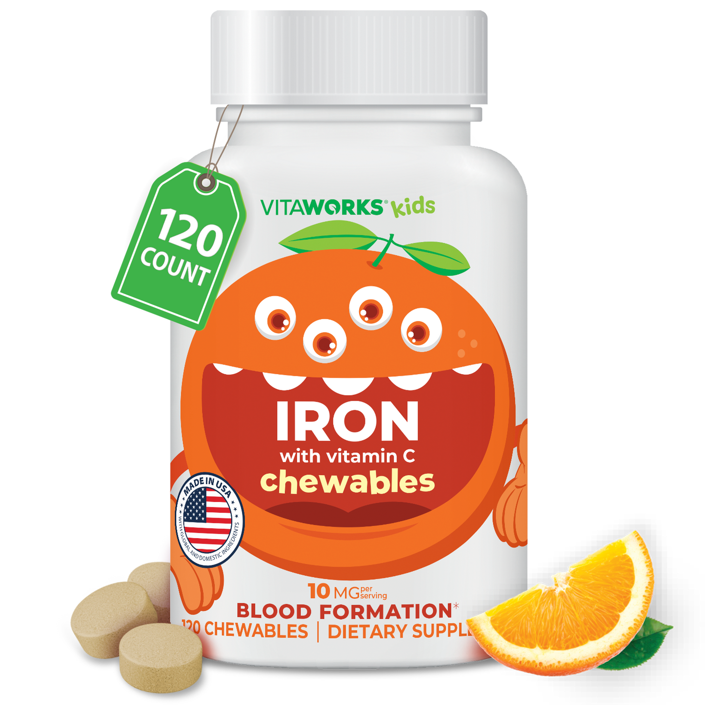 Iron and Vitamin C Chewables for Kids