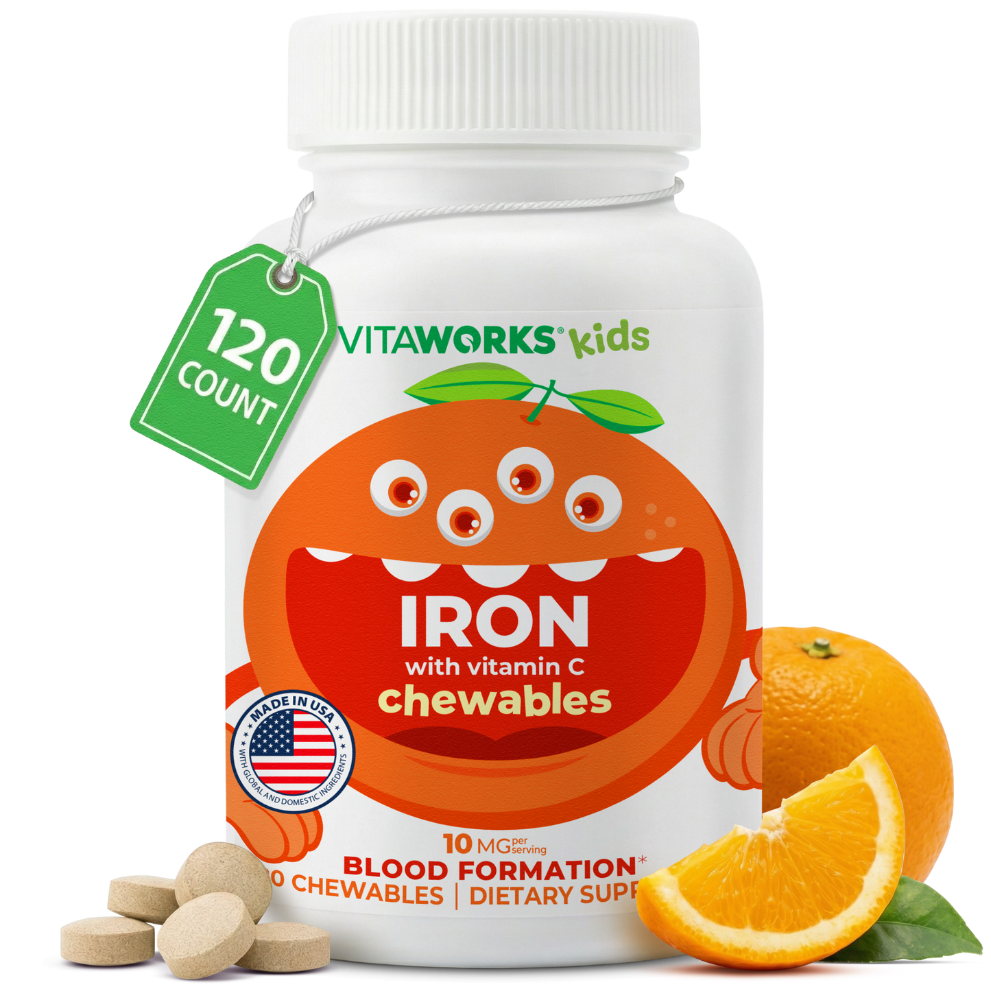 Iron and Vitamin C Chewables for Kids
