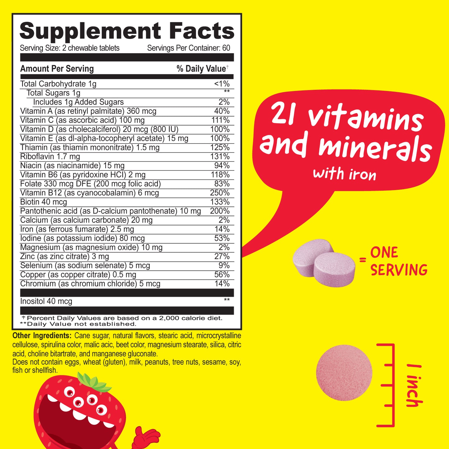 Multivitamin with Iron Chewables for Kids