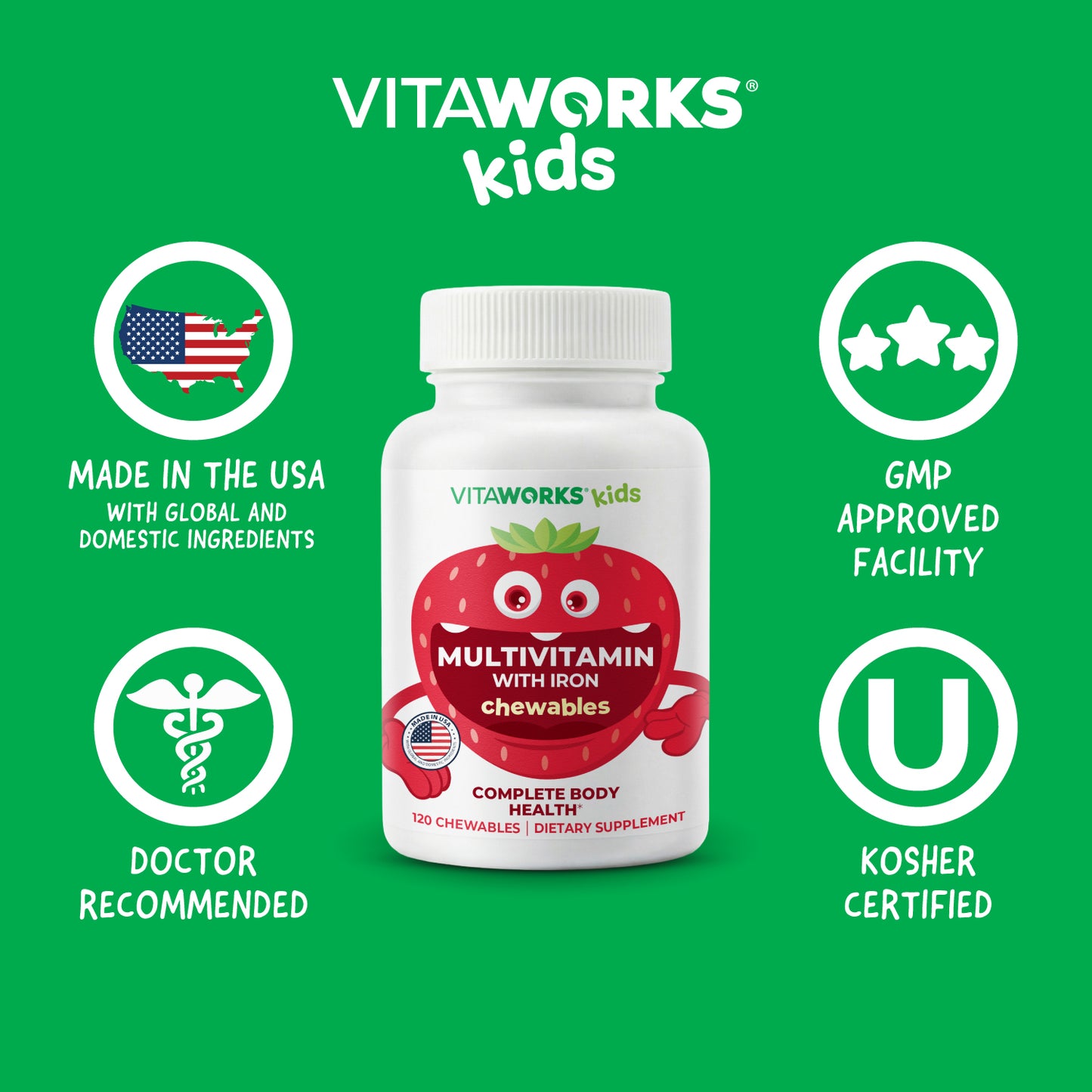 Multivitamin with Iron Chewables for Kids