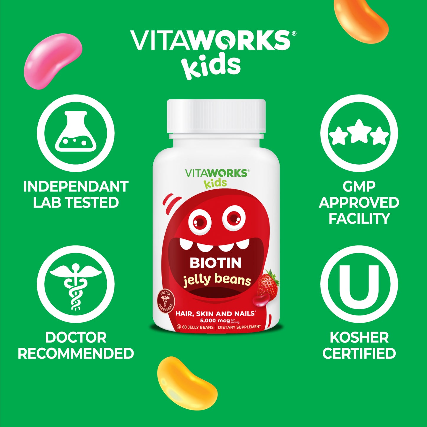 Biotin Jelly Beans for Kids